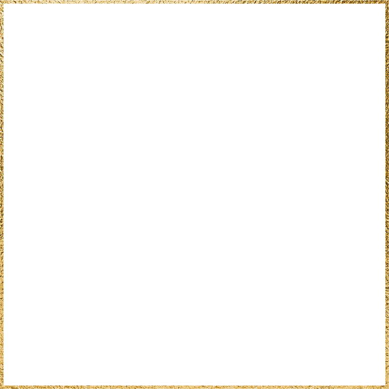 Gold square geometric frame